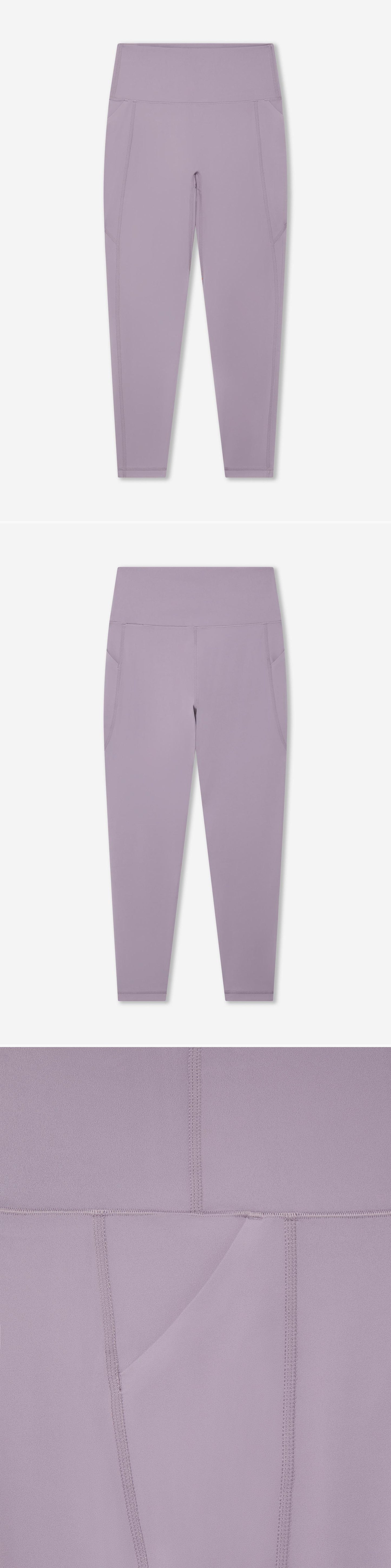 LILAC_LEGGINGS - Hanging - 3 x Shots - Front + Back + Detail B