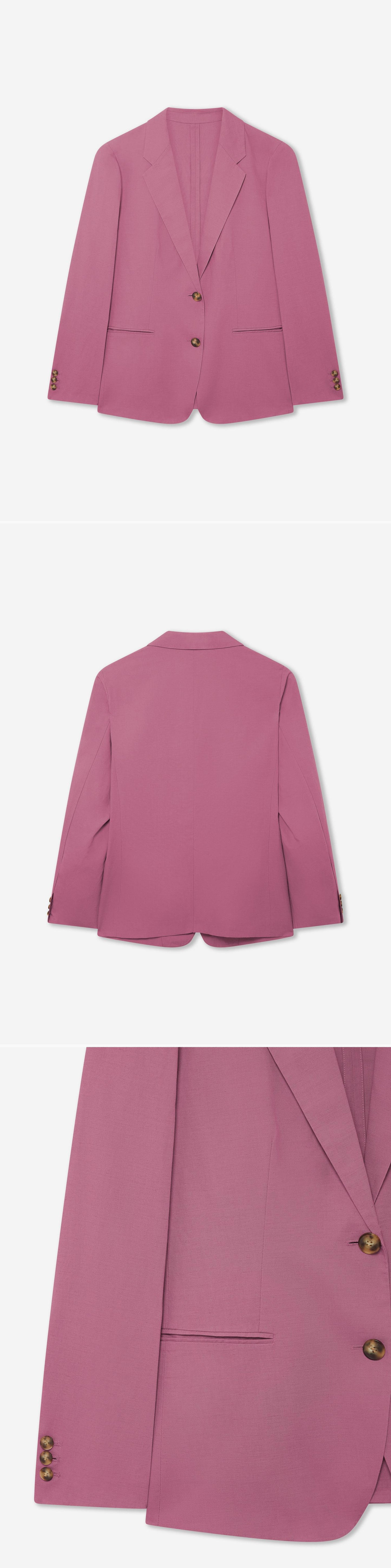 PINK_BLAZER - Hanging - 3 x Shots - Front + Back + Detail B