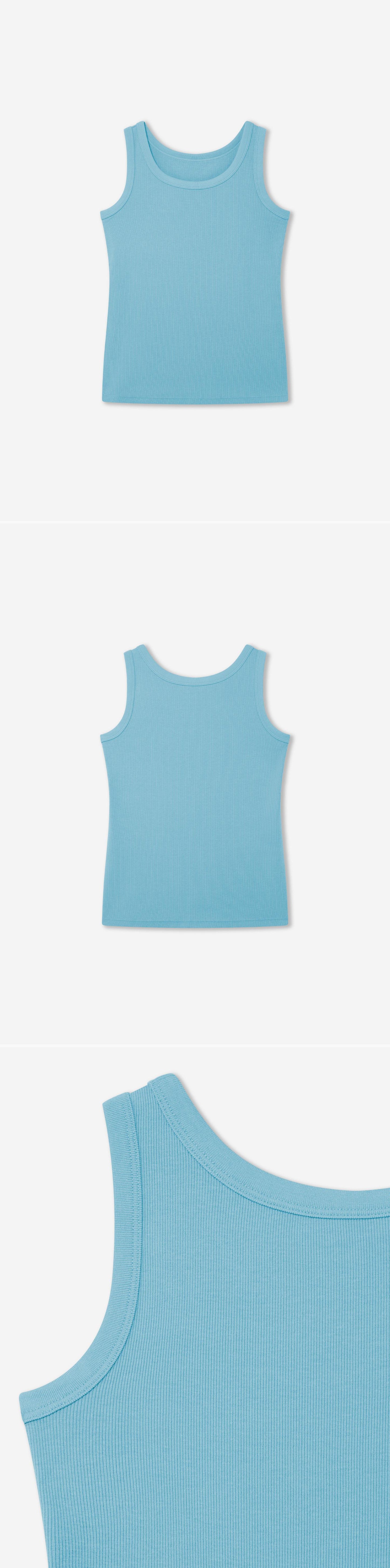 TURQUOISE_VEST - Hanging - 3 x Shots - Front + Back + Detail B