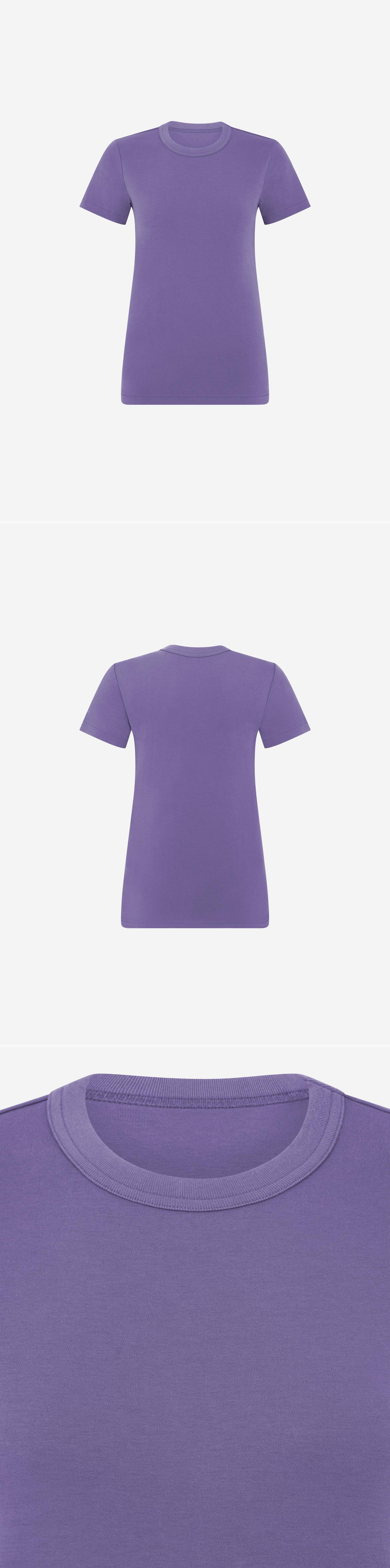 PURPLE_TSHIRT - Mannequin - 3 x Shots - Front + Back + Detail A
