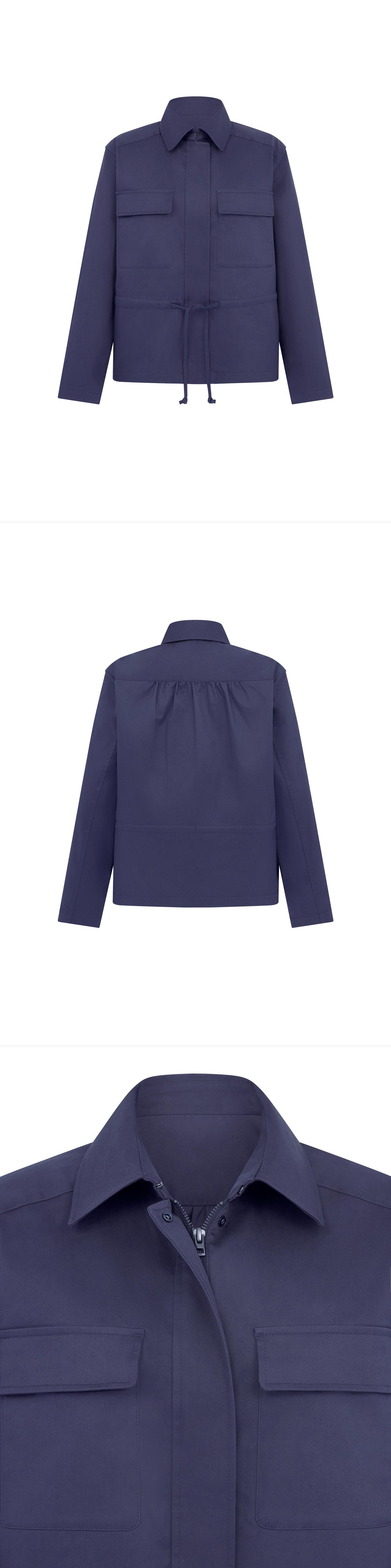 BLUE_JACKET - Mannequin - 3 x Shots - Front + Back + Detail A