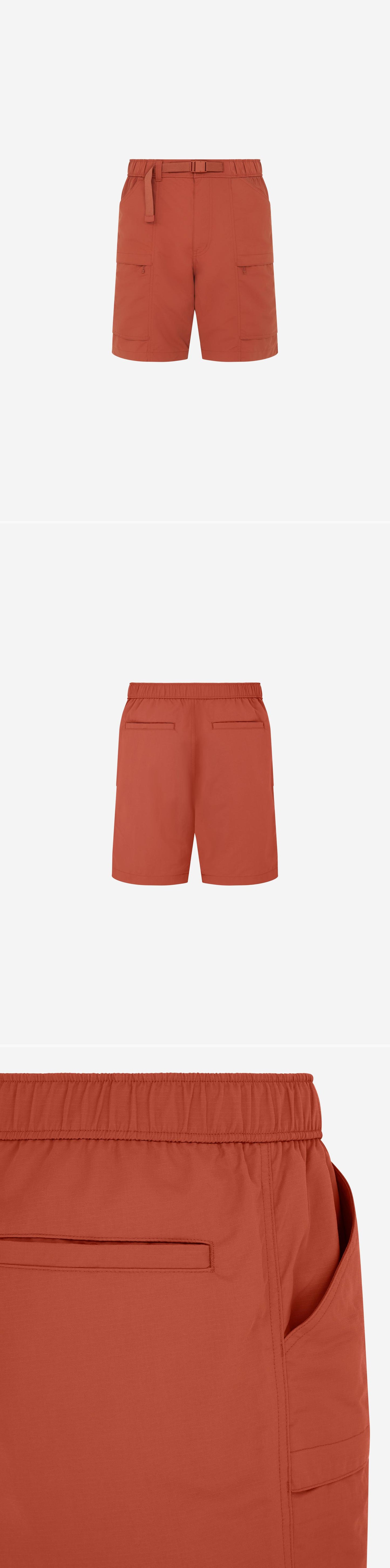 ORANGE_SHORT - Mannequin - 3 x Shots - Front + Back + Detail B