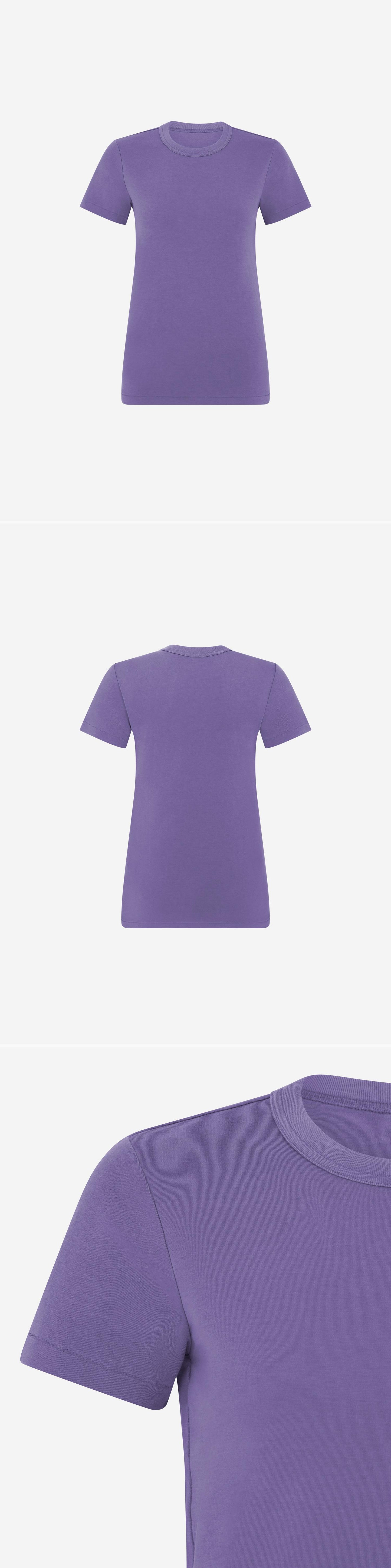 PURPLE_TSHIRT - Mannequin - 3 x Shots - Front + Back + Detail B