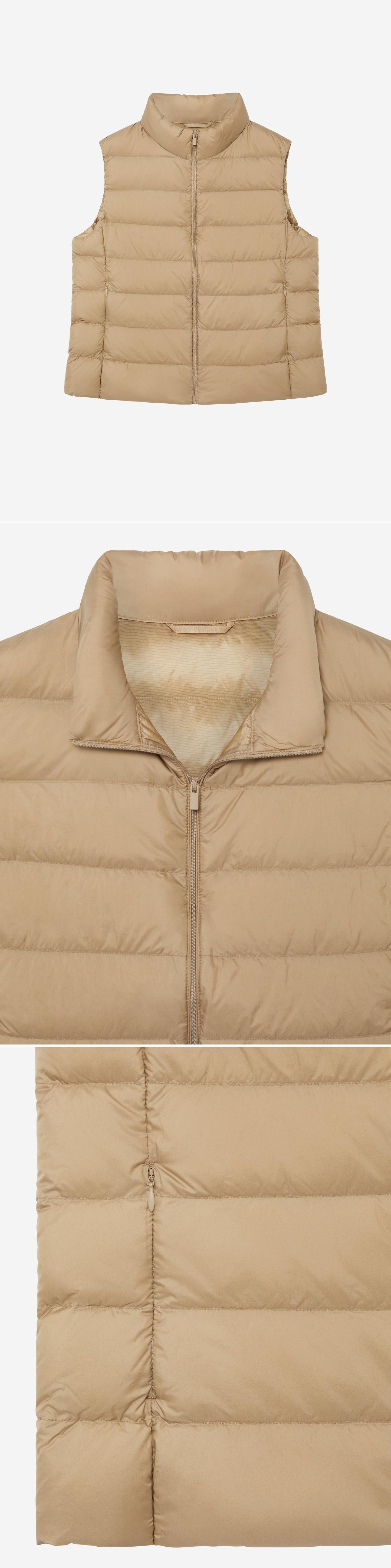BEIGE_GILLET - Hanging - 3 x Shots - Front + Detail A + Detail B