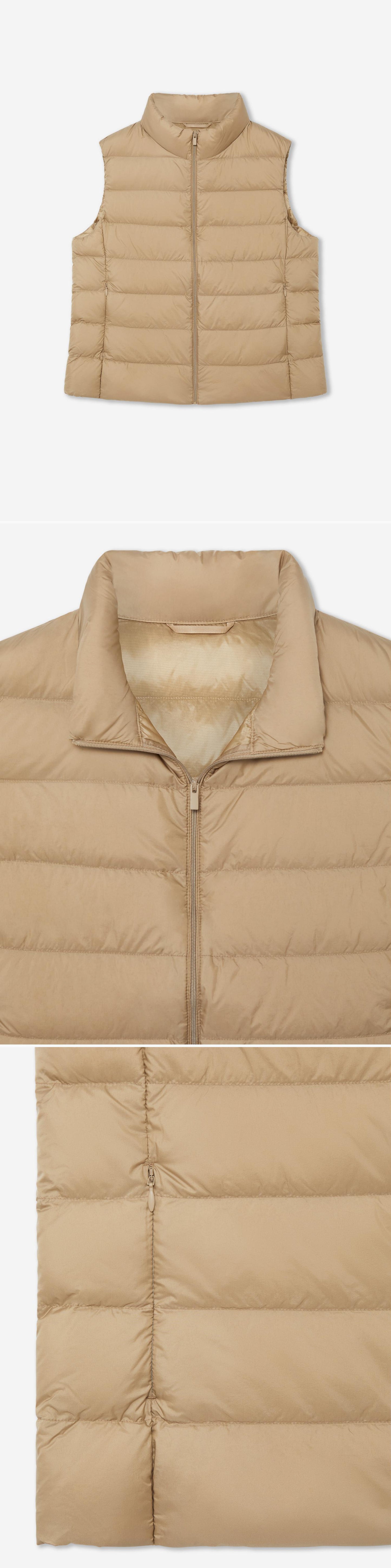 BEIGE_GILLET - Hanging - 3 x Shots - Front + Detail A + Detail B
