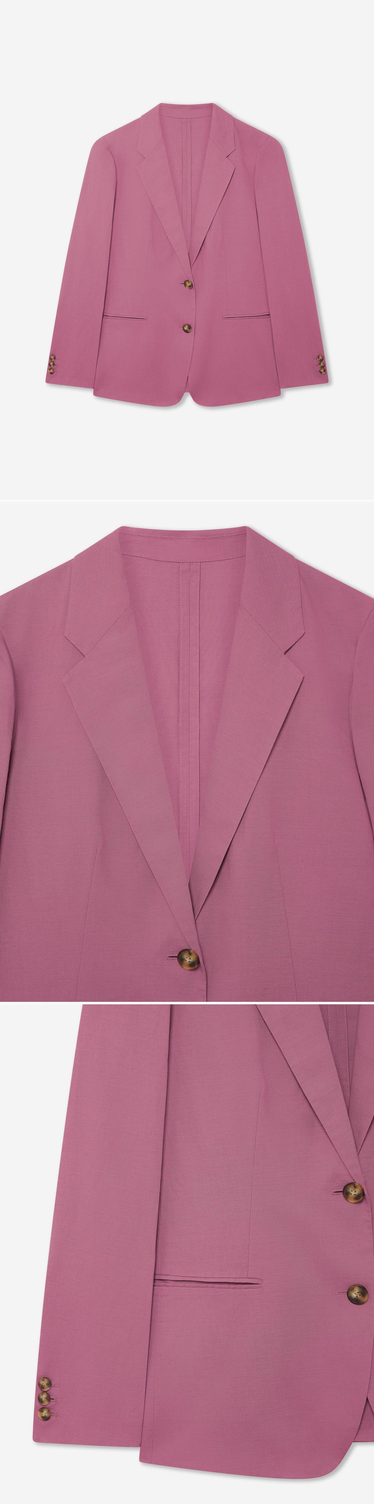 PINK_BLAZER - Hanging - 3 x Shots - Front + Detail A + Detail B