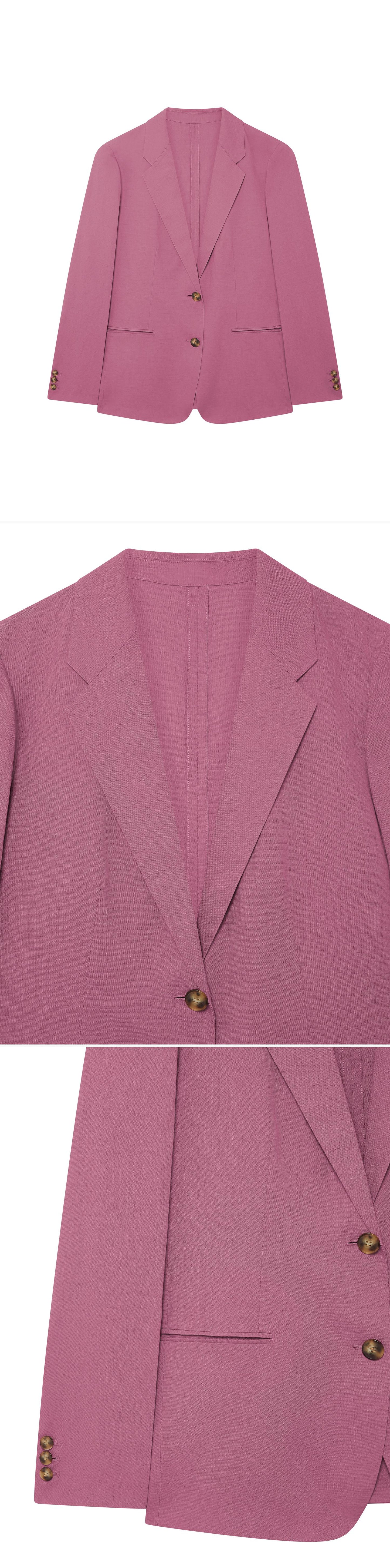 PINK_BLAZER - Hanging - 3 x Shots - Front + Detail A + Detail B