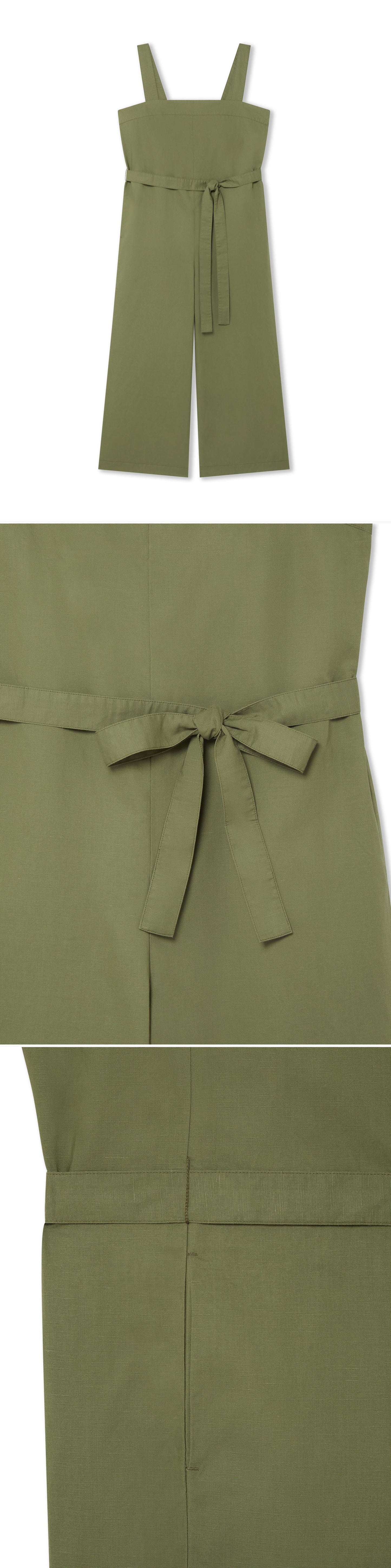 GREEN_JUMPSUIT - Hanging - 3 x Shots - Front + Detail A + Detail B