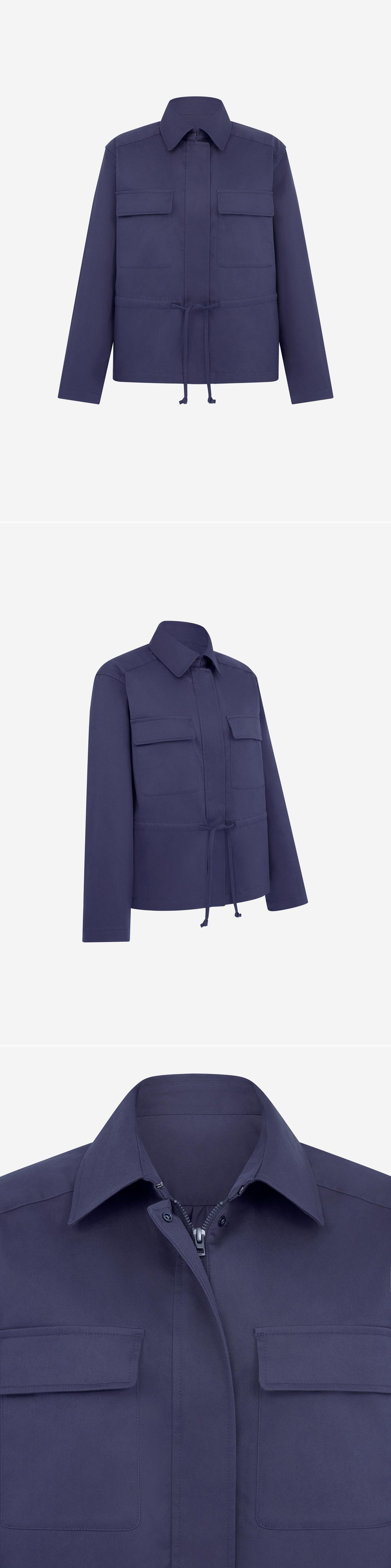 BLUE_JACKET - Mannequin - 3 x Shots - Front + Angle + Detail A