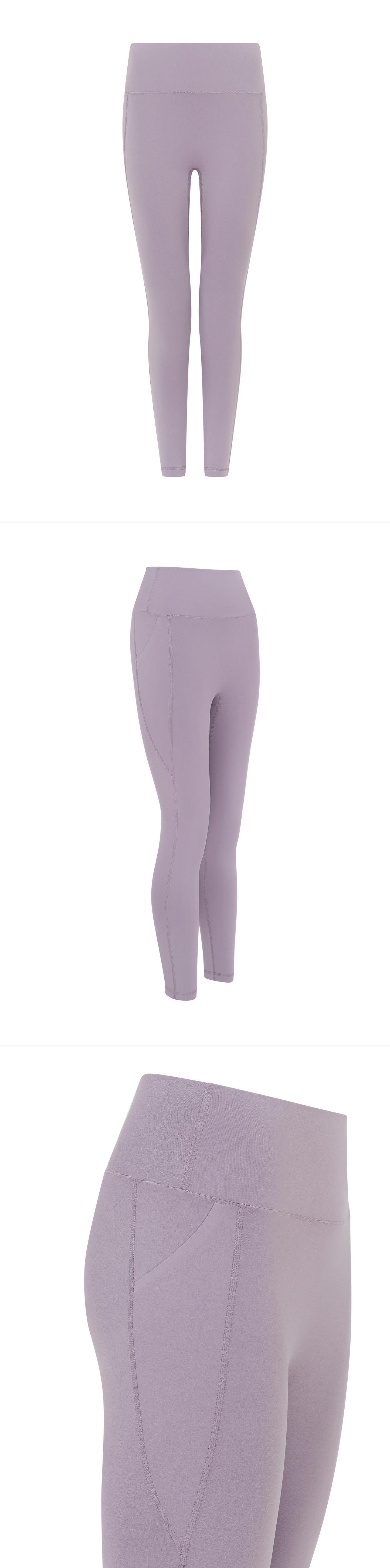 LILAC_LEGGINGS - Mannequin - 3 x Shots - Front + Angle + Detail A