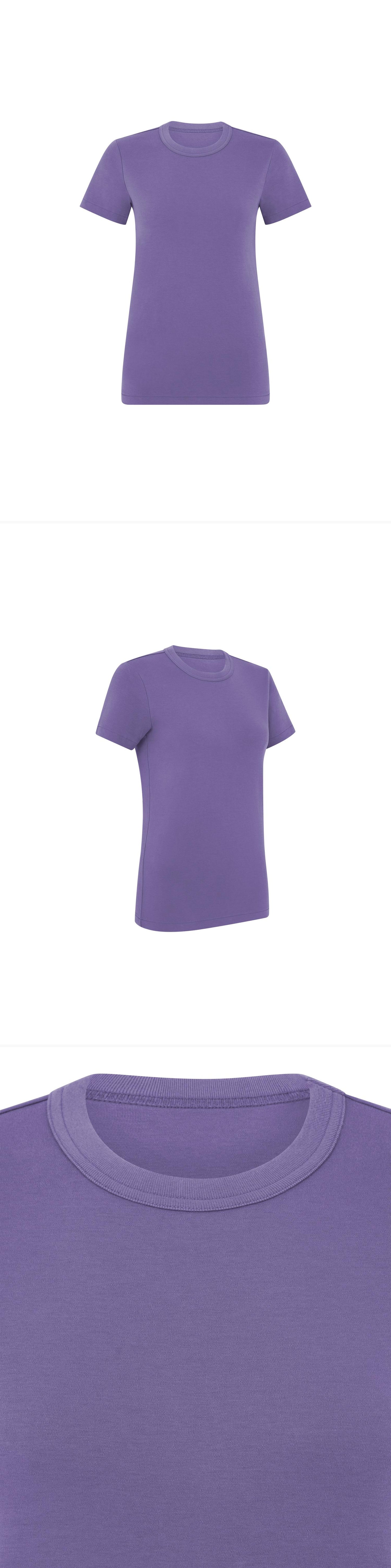 PURPLE_TSHIRT - Mannequin - 3 x Shots - Front + Angle + Detail A