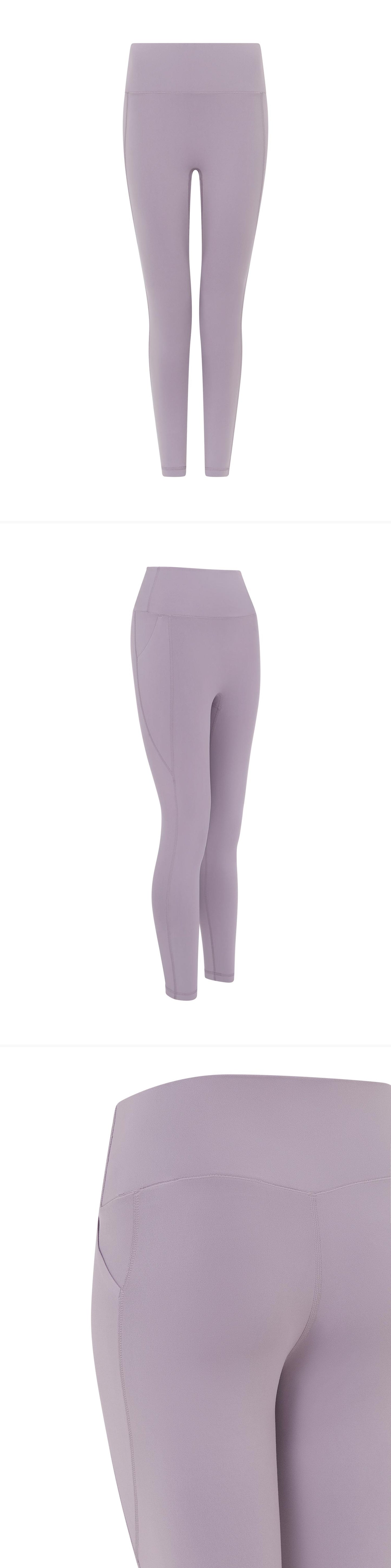 LILAC_LEGGINGS - Mannequin - 3 x Shots - Front + Angle + Detail B