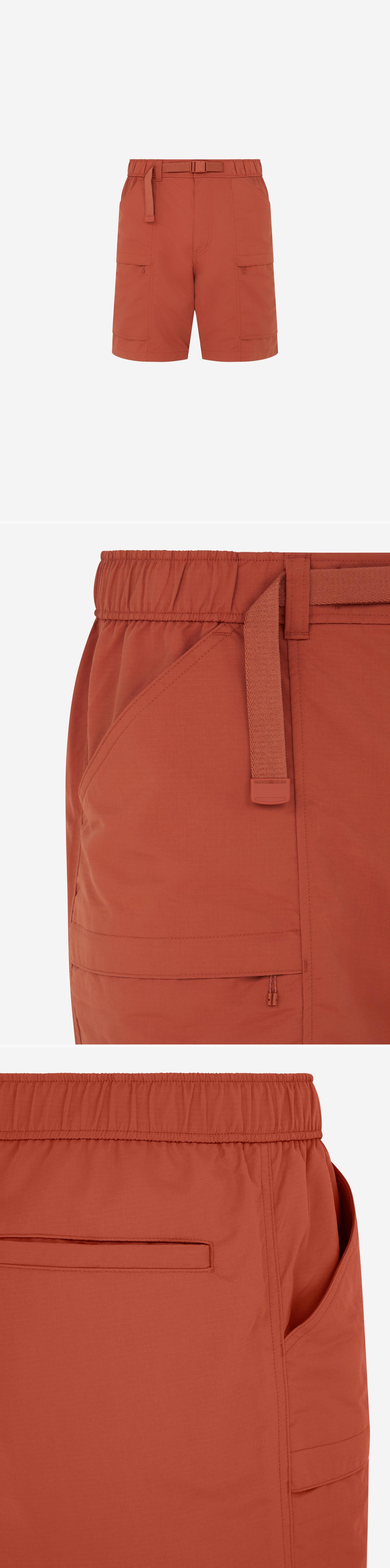ORANGE_SHORT - Mannequin - 3 x Shots - Front + Detail A + Detail B