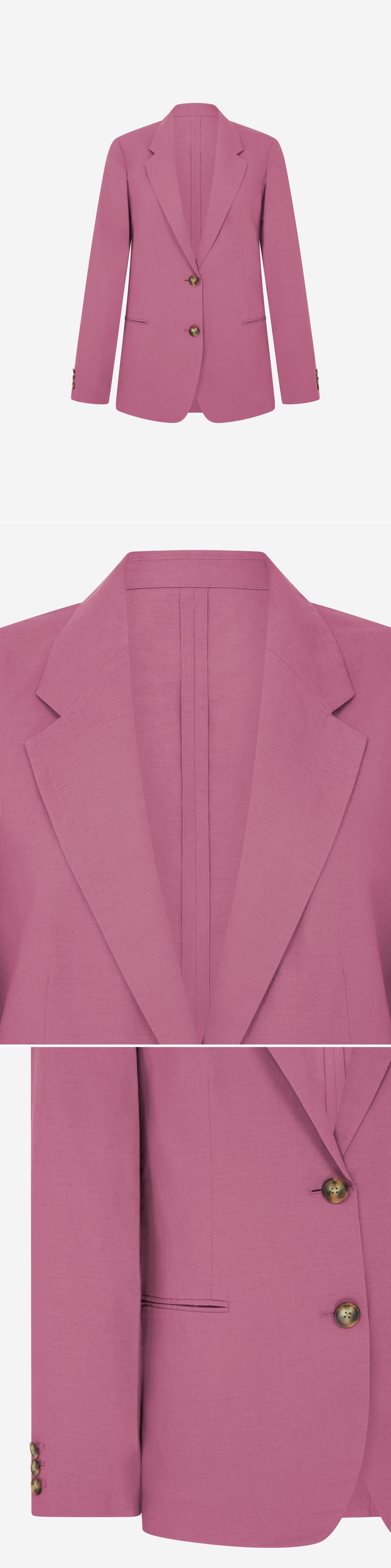 PINK_BLAZER - Mannequin - 3 x Shots - Front + Detail A + Detail B