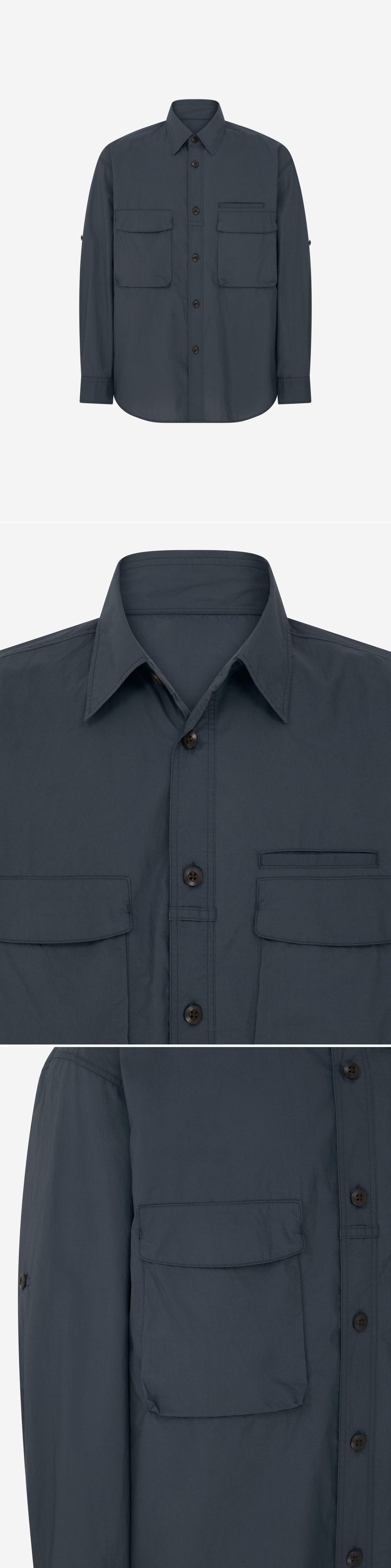 POCKET_SHIRT - Mannequin - 3 x Shots - Front + Detail A + Detail B