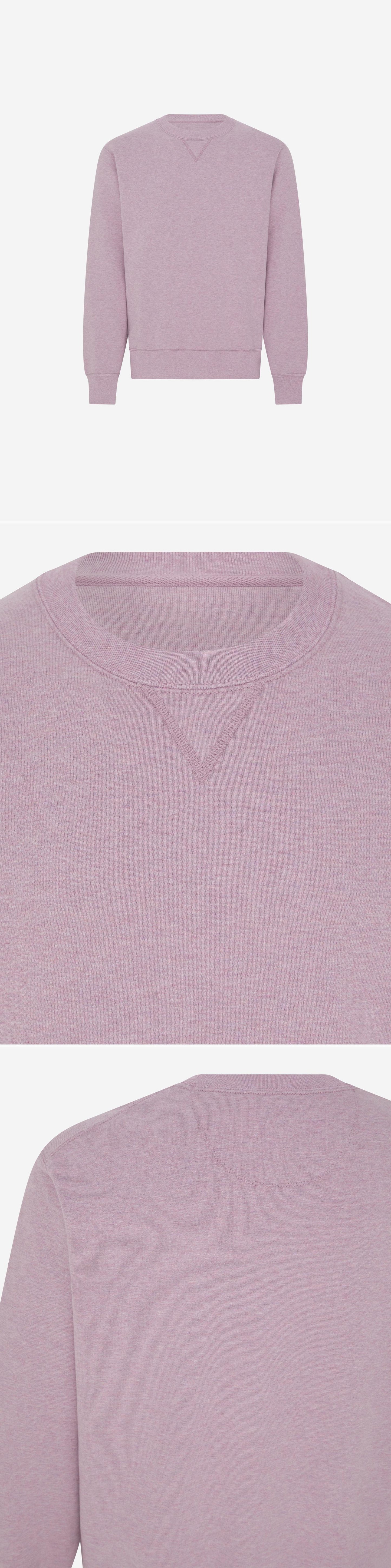 PURPLE_SWEATSHIRT - Mannequin - 3 x Shots - Front + Detail A + Detail B