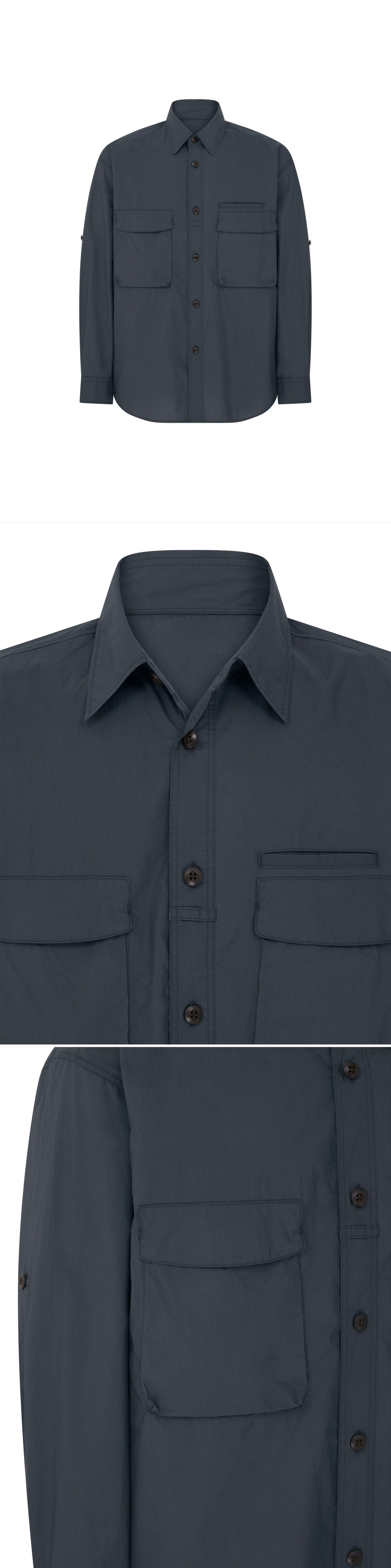 POCKET_SHIRT - Mannequin - 3 x Shots - Front + Detail A + Detail B