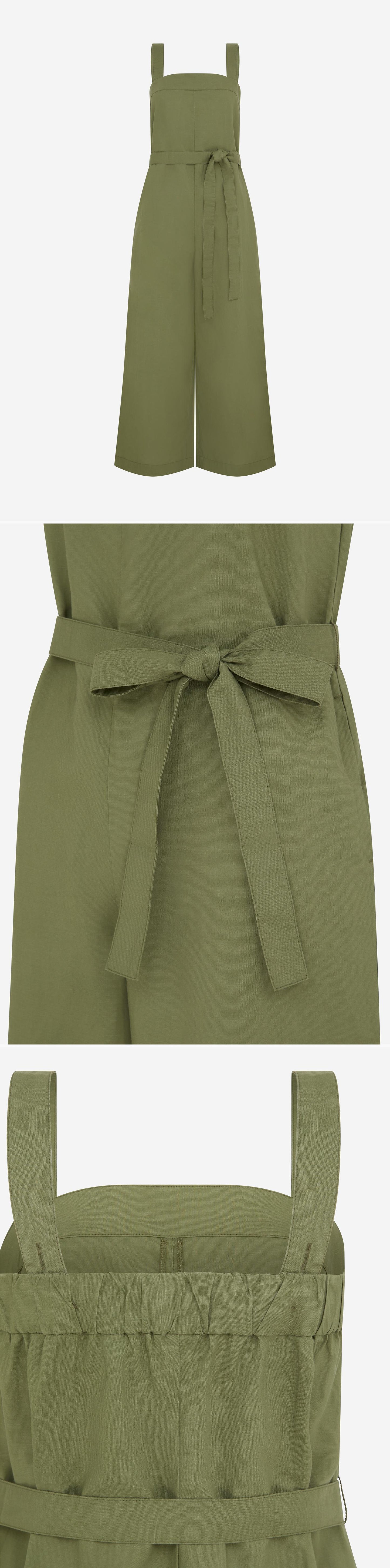 GREEN_JUMPSUIT - Mannequin - 3 x Shots - Front + Detail B + Detail C