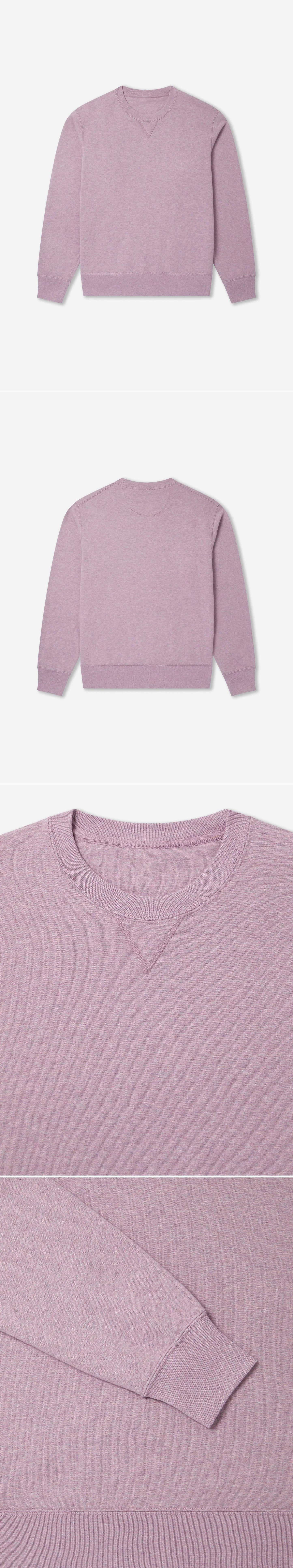 PURPLE_SWEATSHIRT - Flat Lay - 4 x Shots - Front + Back + Detail A + Detail B