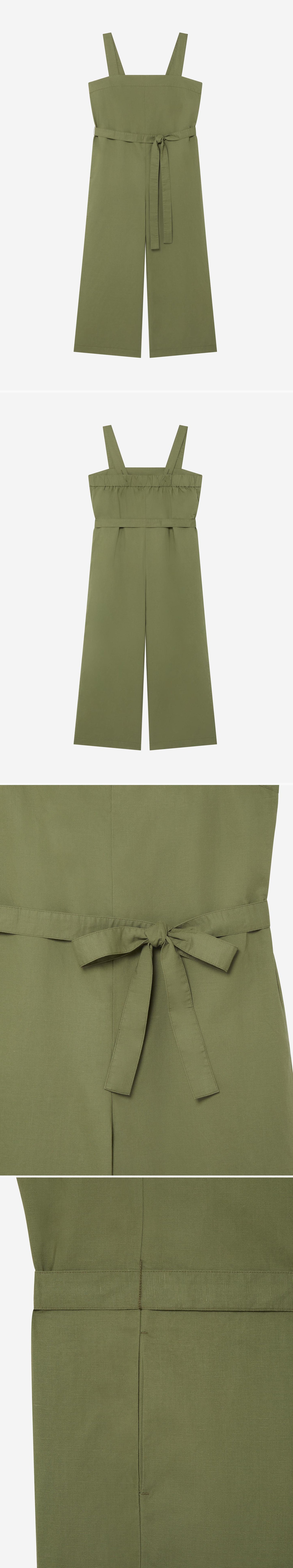 GREEN_JUMPSUIT - Hanging - 4 x Shots - Front + Back + Detail A + Detail B