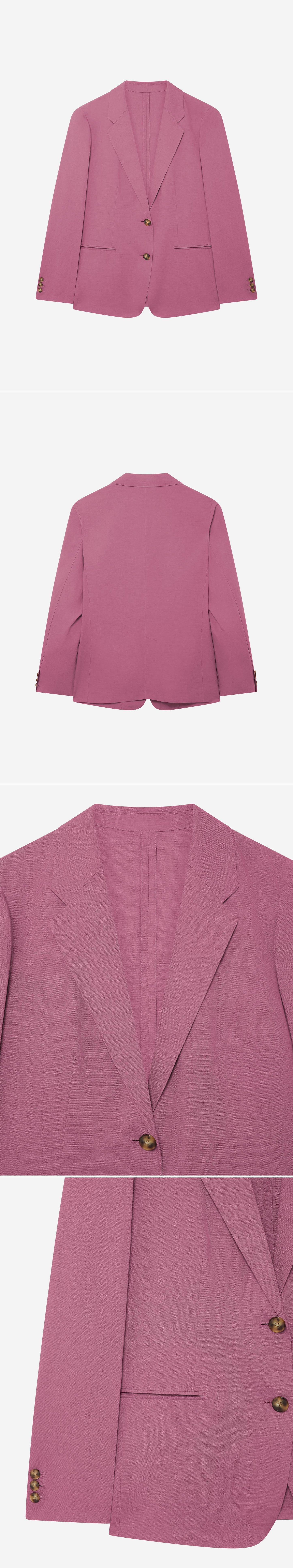 PINK_BLAZER - Hanging - 4 x Shots - Front + Back + Detail A + Detail B