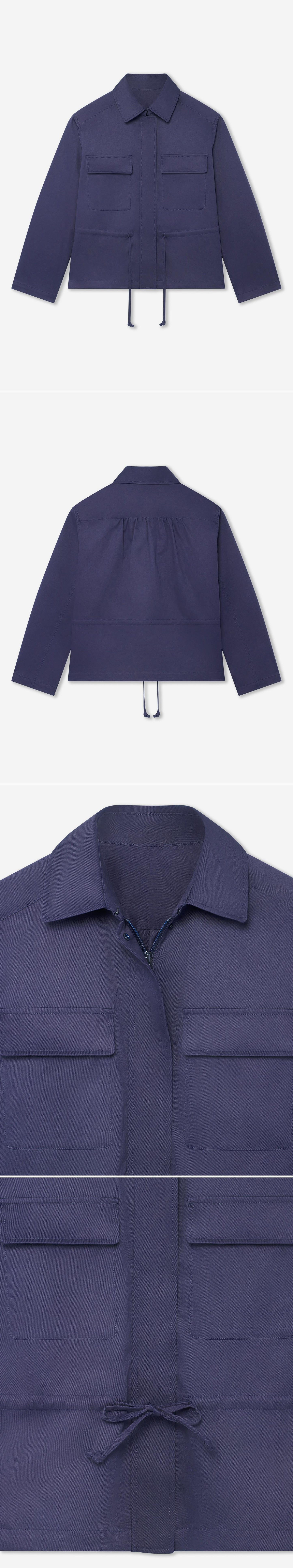 BLUE_JACKET - Hanging - 4 x Shots - Front + Back + Detail A + Detail B