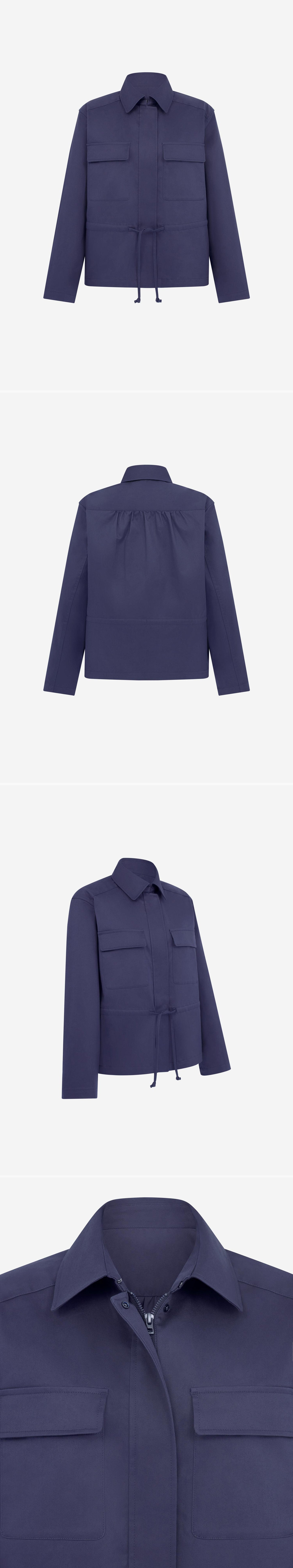 BLUE_JACKET - Mannequin - 4 x Shots - Front + Back + Angle + Detail A