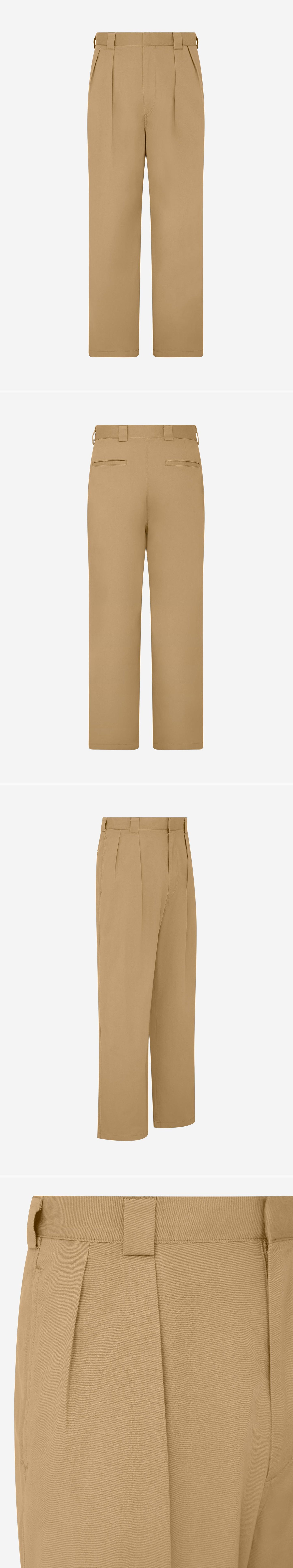 TAN_WIDELEG_TROUSER - Mannequin - 4 x Shots - Front + Back + Angle + Detail A