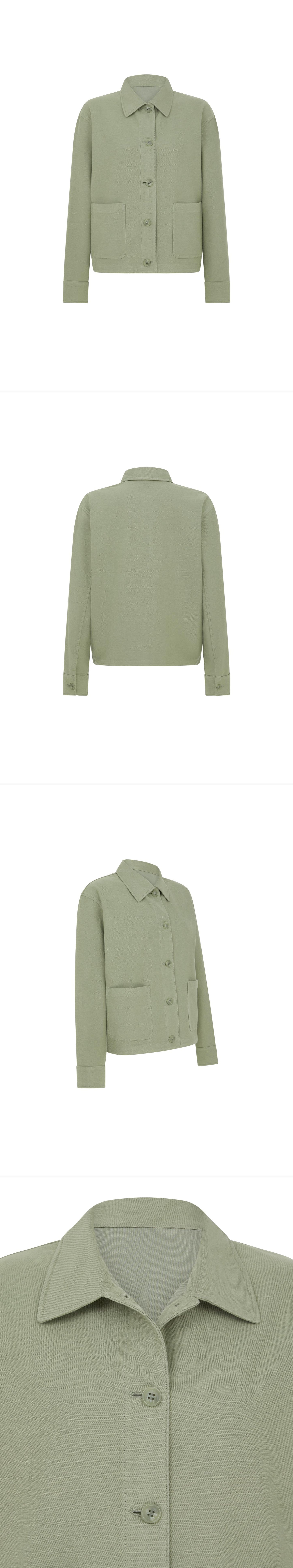 GREEN_OVERSHIRT - Mannequin - 4 x Shots - Front + Back + Angle + Detail A