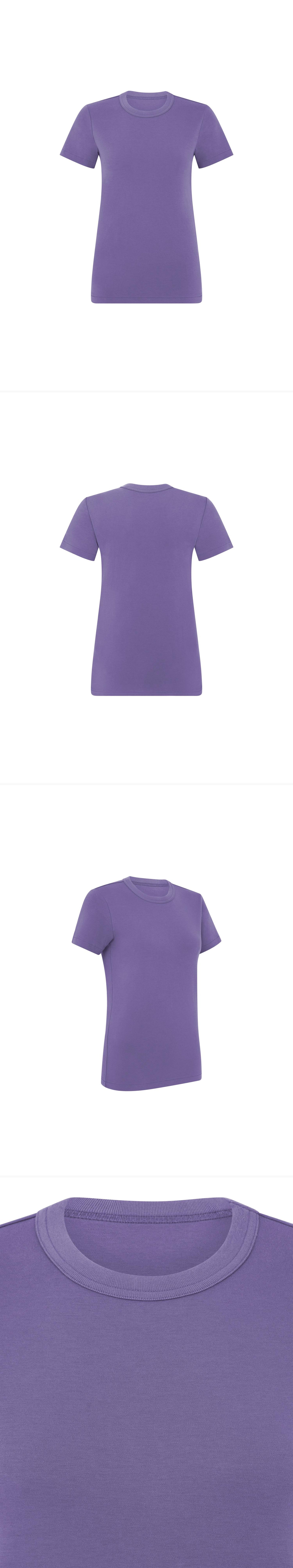 PURPLE_TSHIRT - Mannequin - 4 x Shots - Front + Back + Angle + Detail A