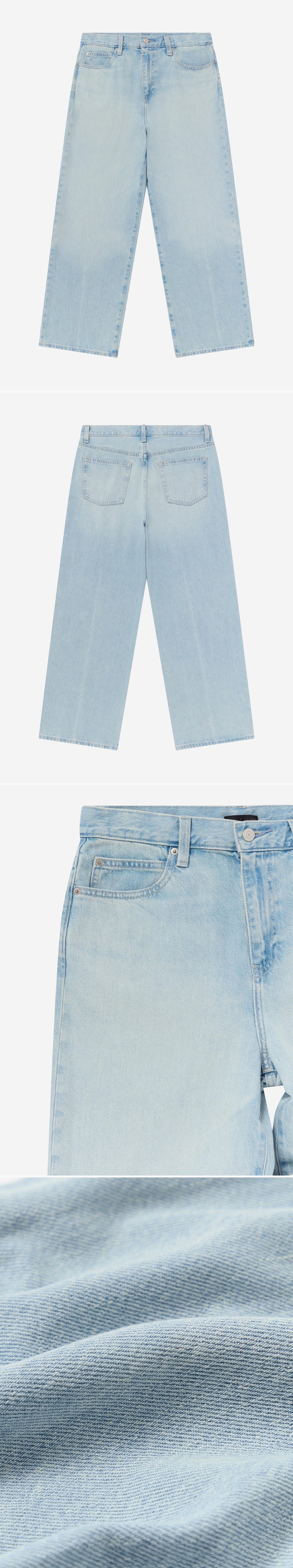 DENIM_JEANS - Flat Lay - 4 x Shots - Front + Back + Detail A + Detail C