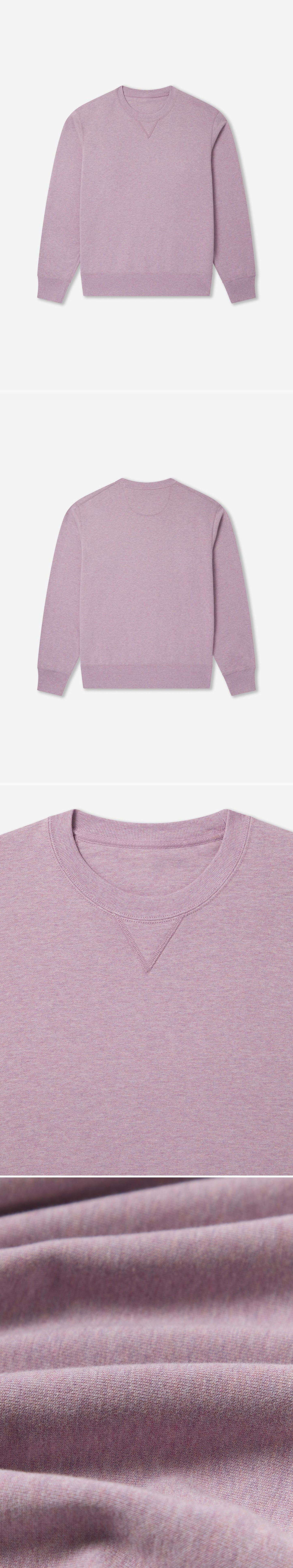 PURPLE_SWEATSHIRT - Flat Lay - 4 x Shots - Front + Back + Detail A + Detail C
