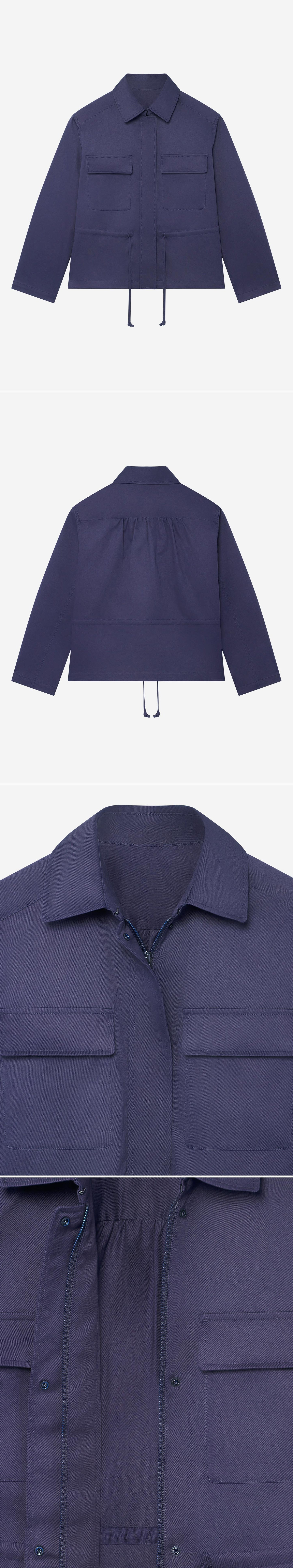 BLUE_JACKET - Hanging - 4 x Shots - Front + Back + Detail A + Detail C