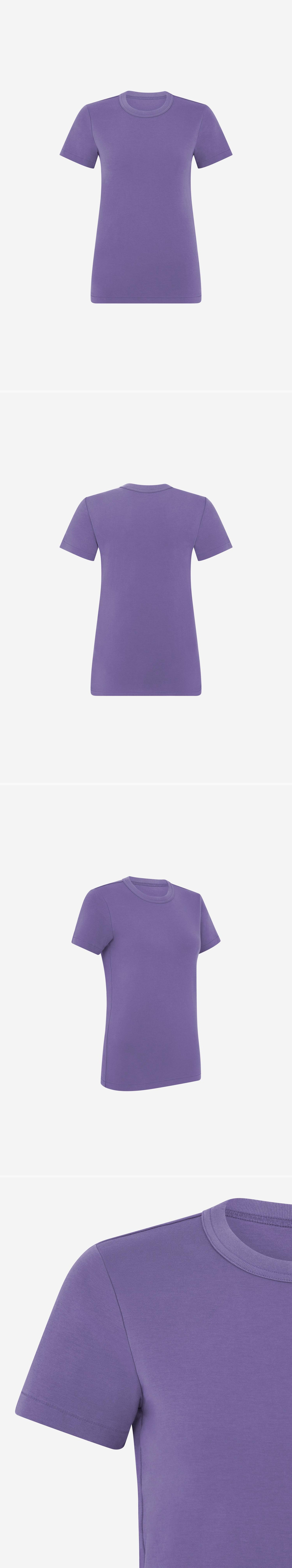 PURPLE_TSHIRT - Mannequin - 4 x Shots - Front + Back + Angle + Detail B
