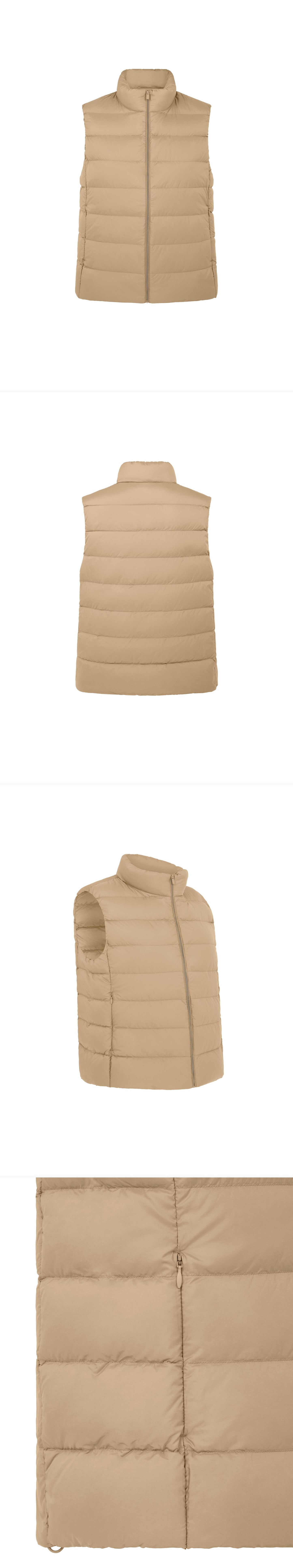 BEIGE_GILLET - Mannequin - 4 x Shots - Front + Back + Angle + Detail B