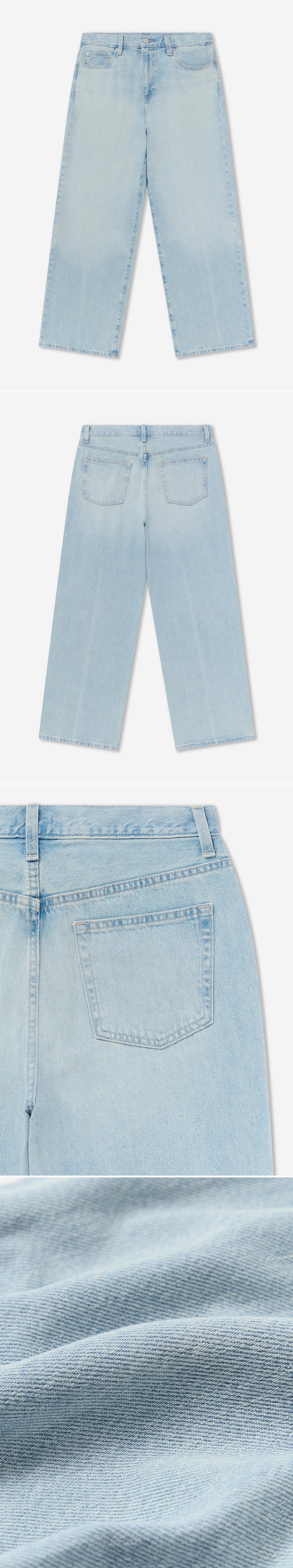 DENIM_JEANS - Flat Lay - 4 x Shots - Front + Back + Detail B + Detail C