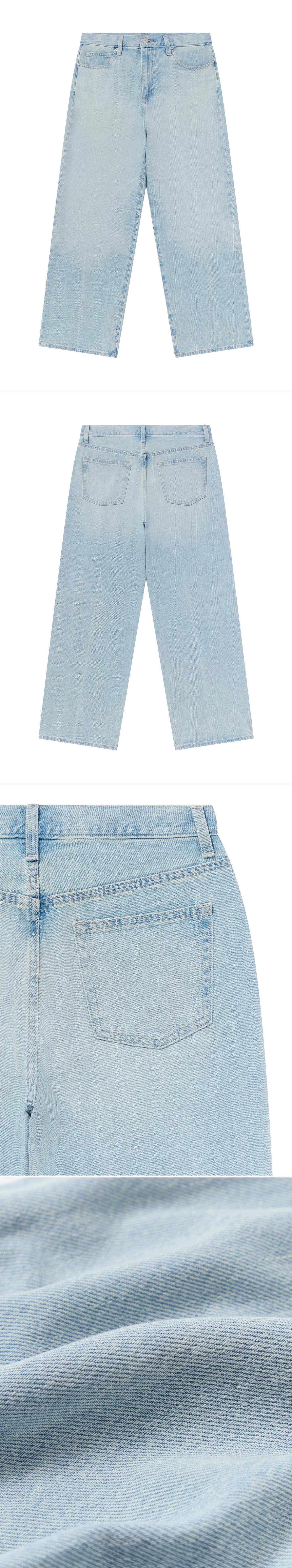 DENIM_JEANS - Flat Lay - 4 x Shots - Front + Back + Detail B + Detail C