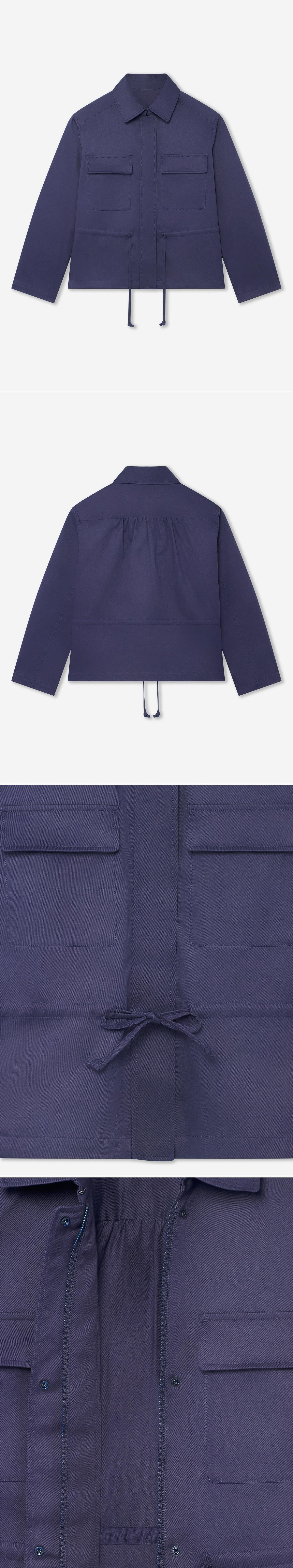 BLUE_JACKET - Hanging - 4 x Shots - Front + Back + Detail B + Detail C