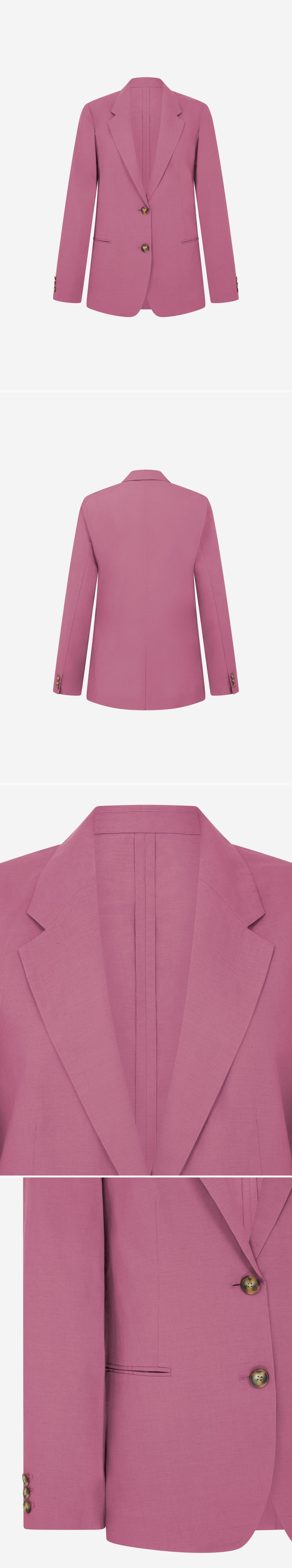 PINK_BLAZER - Mannequin - 4 x Shots - Front + Back + Detail A + Detail B