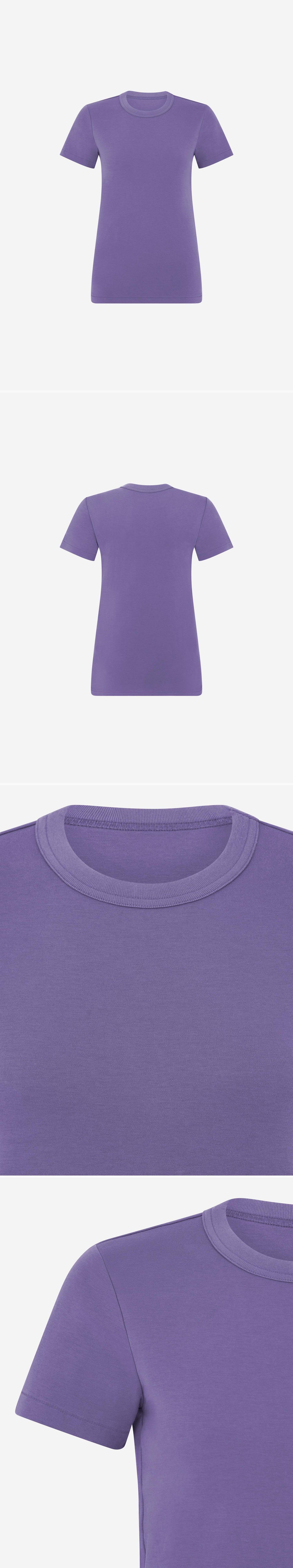 PURPLE_TSHIRT - Mannequin - 4 x Shots - Front + Back + Detail A + Detail B