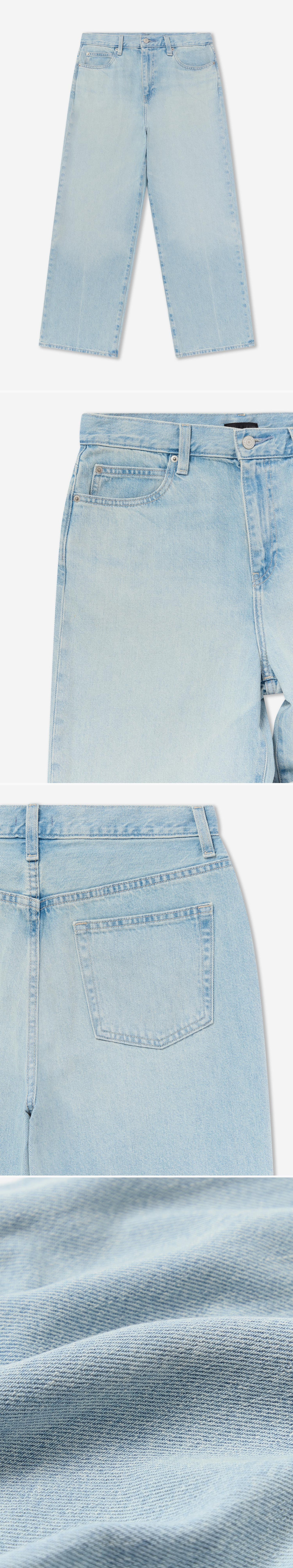 DENIM_JEANS - Flat Lay - 4 x Shots - Front + Detail A + Detail B + Detail C