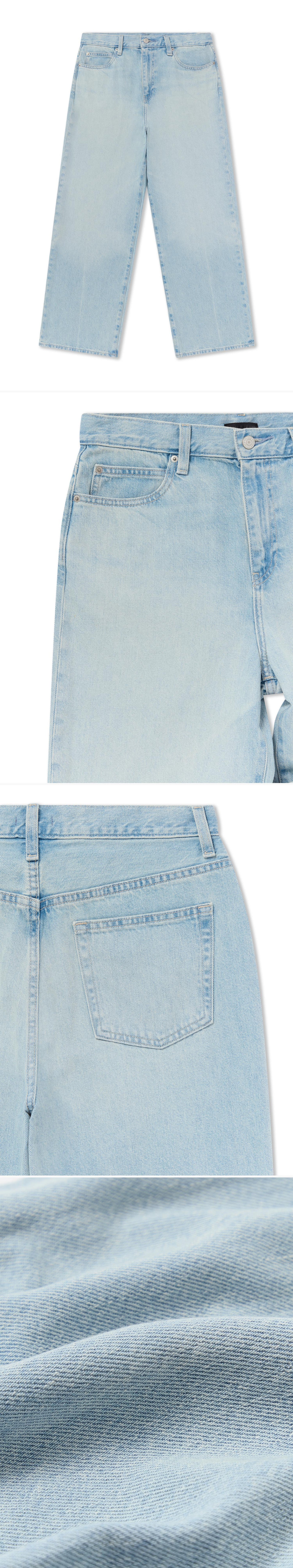 DENIM_JEANS - Flat Lay - 4 x Shots - Front + Detail A + Detail B + Detail C