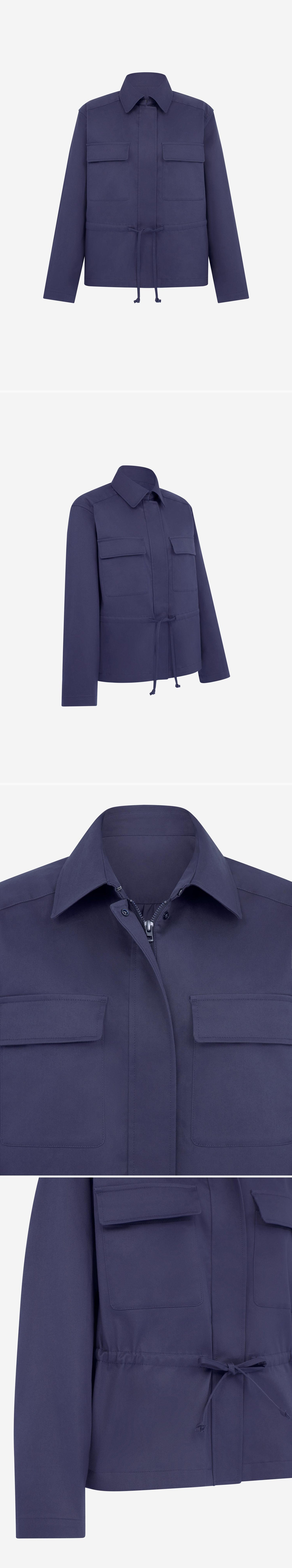 BLUE_JACKET - Mannequin - 4 x Shots - Front + Angle + Detail A + Detail B