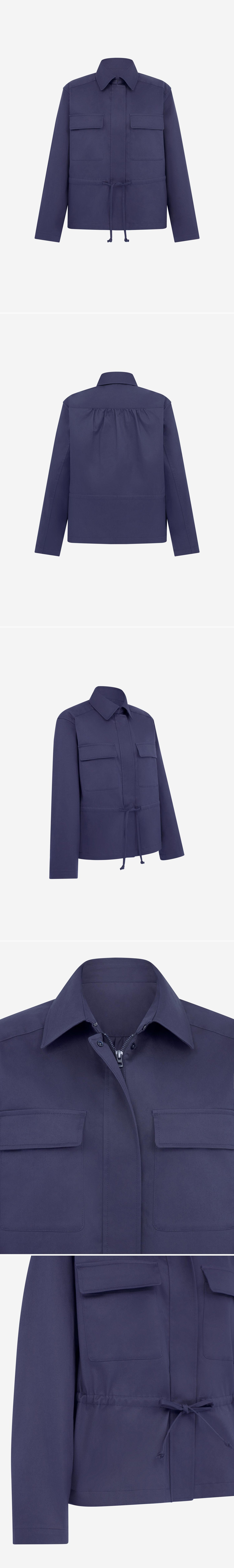 BLUE_JACKET - Mannequin - 5 x Shots - Front + Back + Angle + Detail A + Detail B