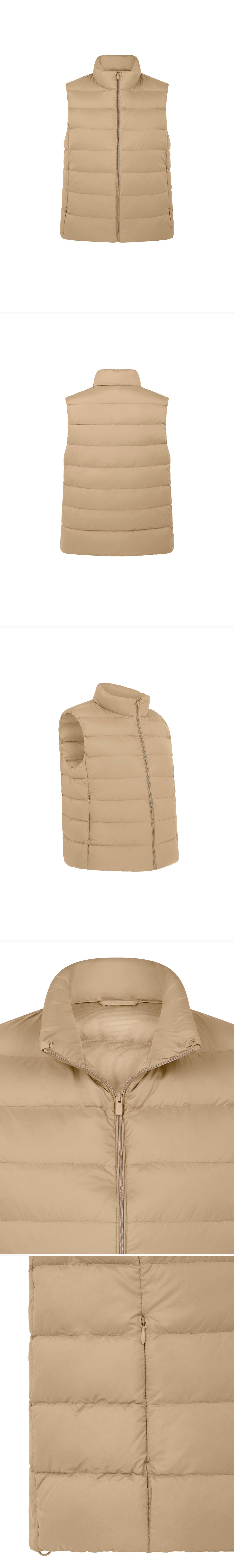 BEIGE_GILLET - Mannequin - 5 x Shots - Front + Back + Angle + Detail A + Detail B