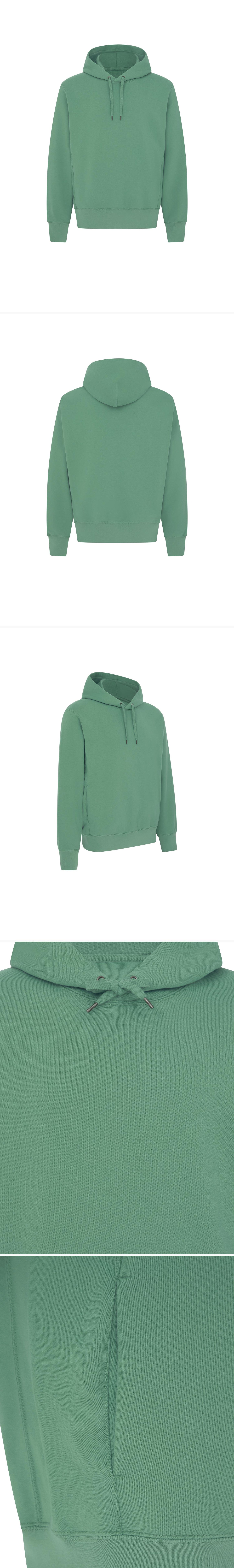 GREEN_HOODIE - Mannequin - 5 x Shots - Front + Back + Angle + Detail A + Detail B