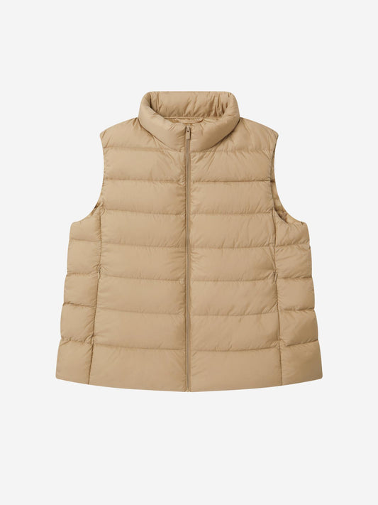BEIGE_GILLET - Flat Lay - 1 x Shots - Front