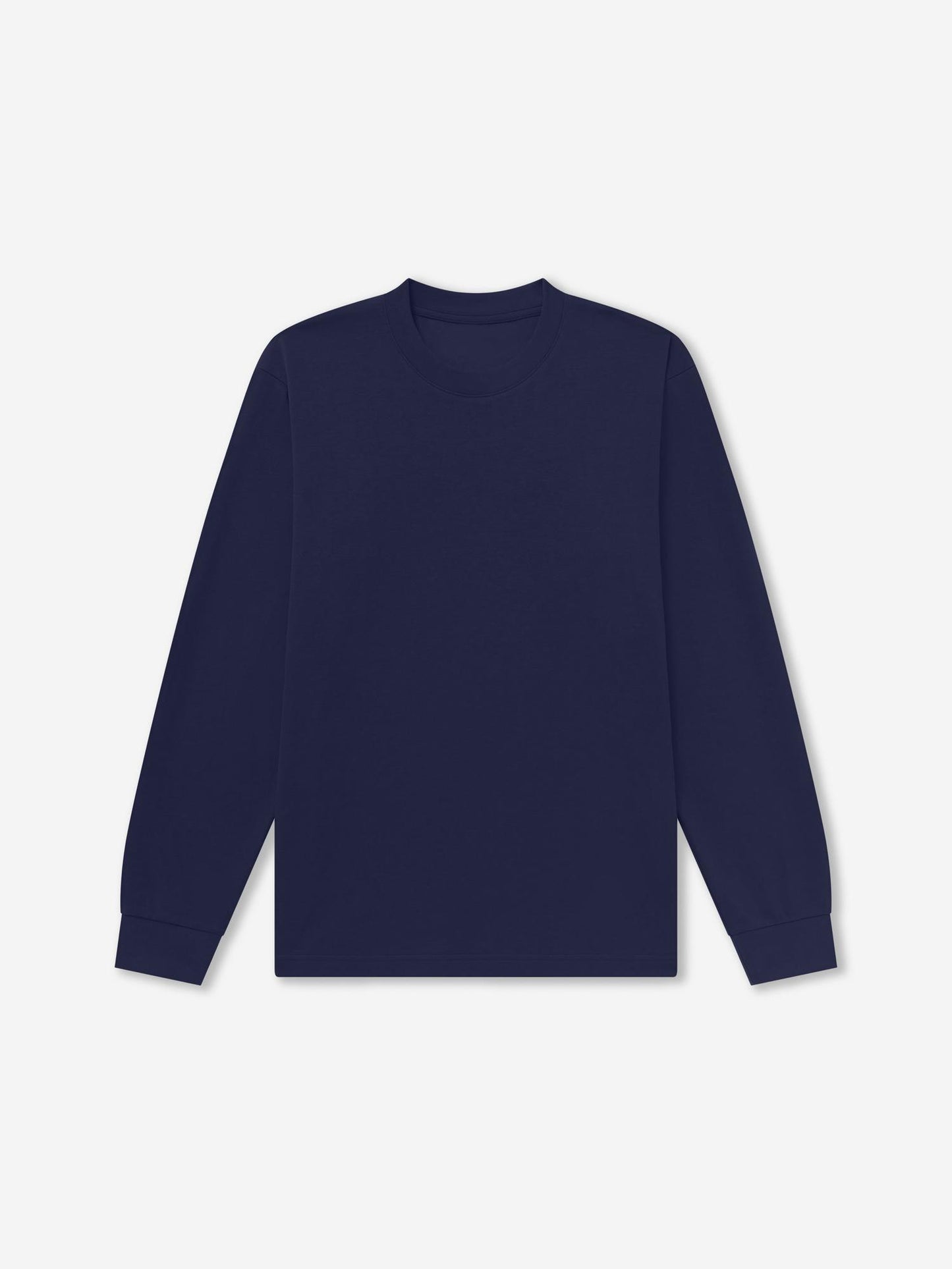 LS_NAVY_TEE - Flat Lay - 1 x Shots - Front