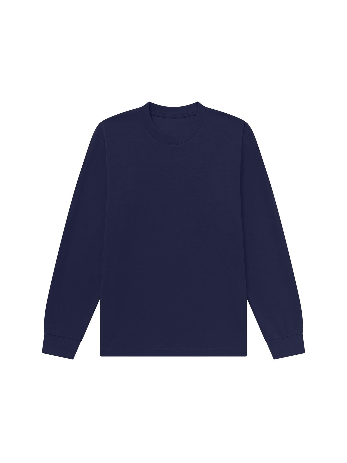 LS_NAVY_TEE - Flat Lay - 1 x Shots - Front
