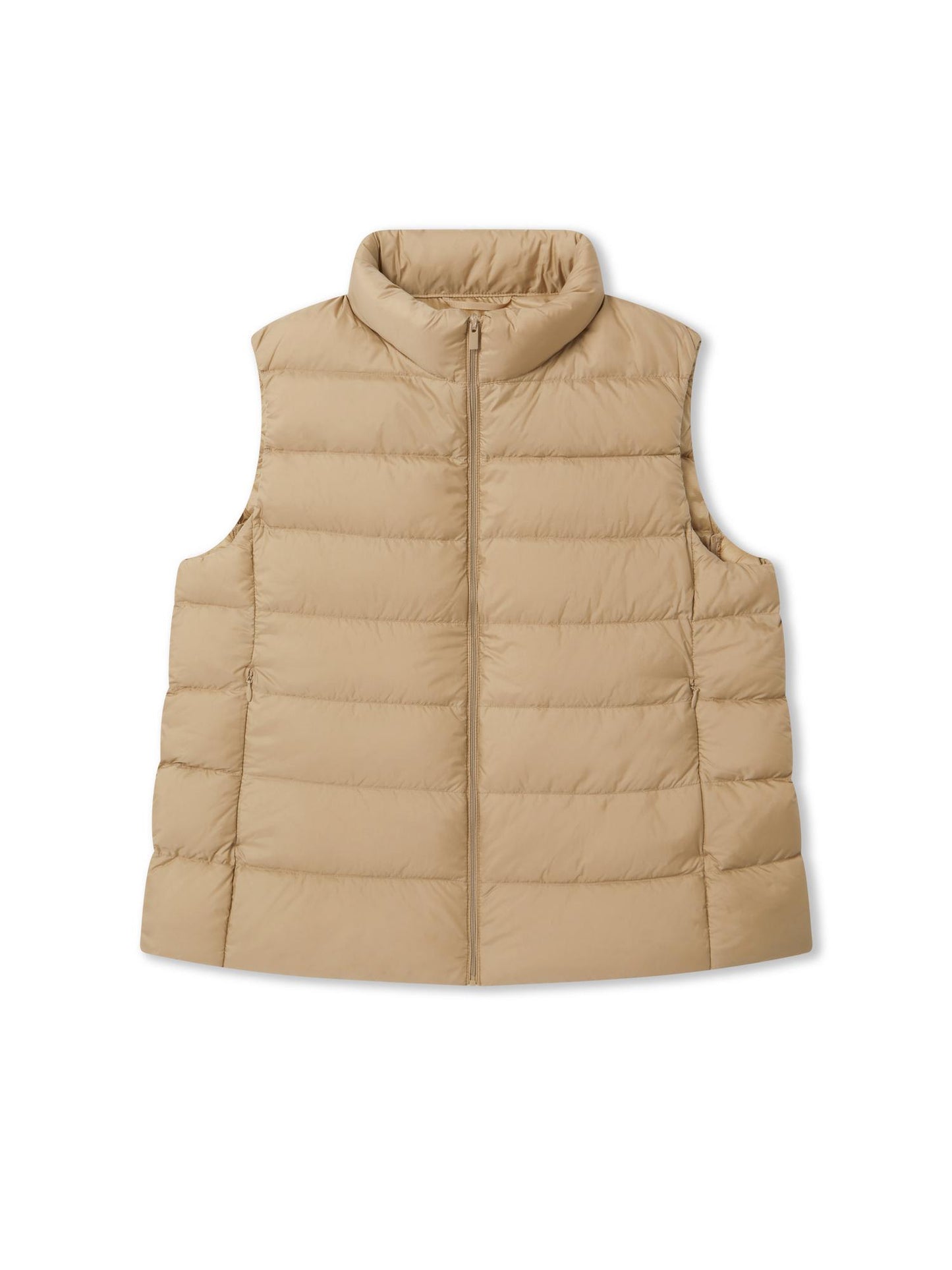 BEIGE_GILLET - Flat Lay - 1 x Shots - Front